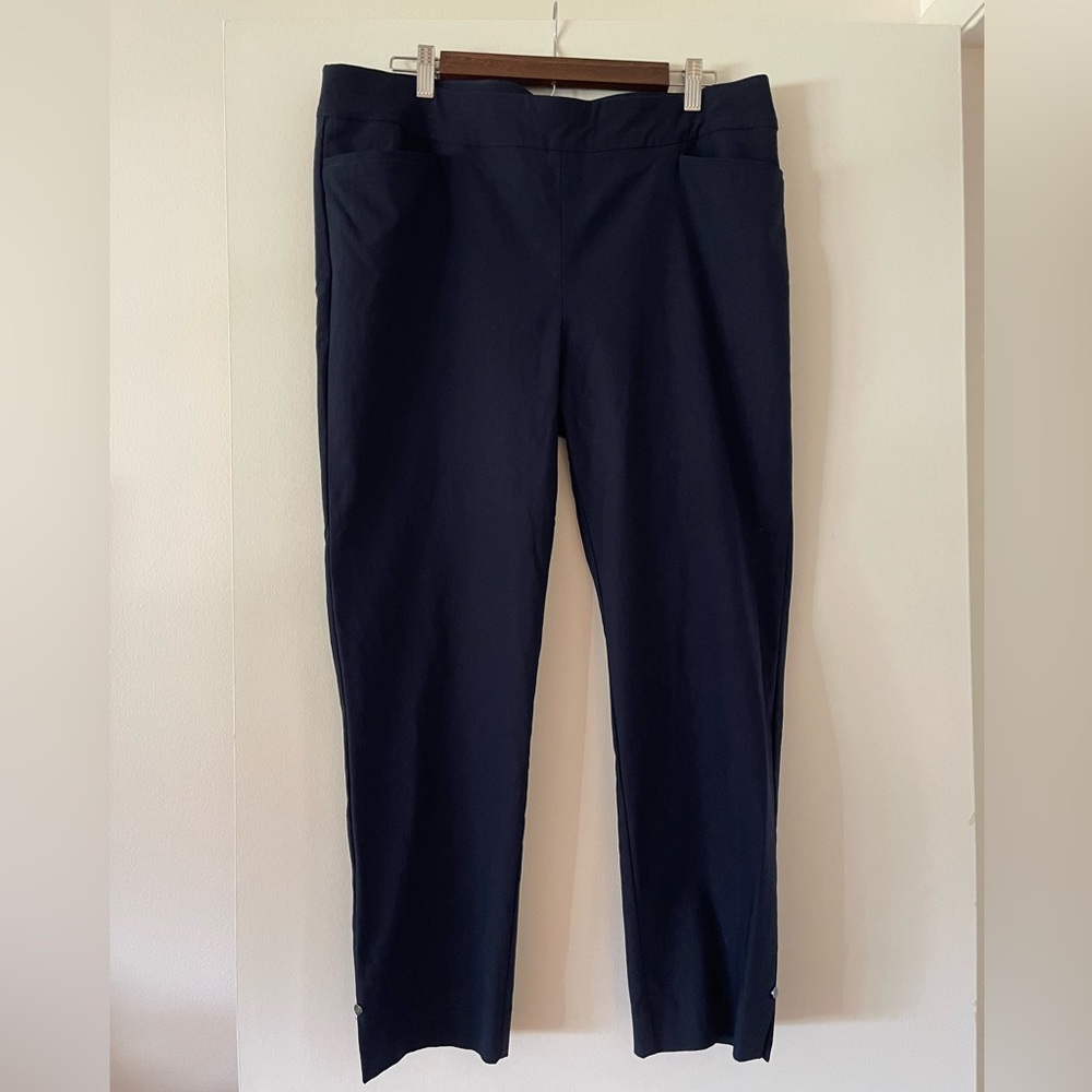 Chico's Blue Pull-on Ankle Pants